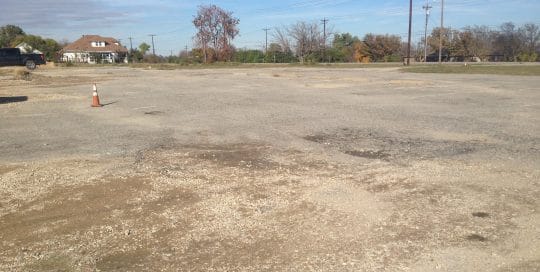 Pantry parking lot needs resurfacing