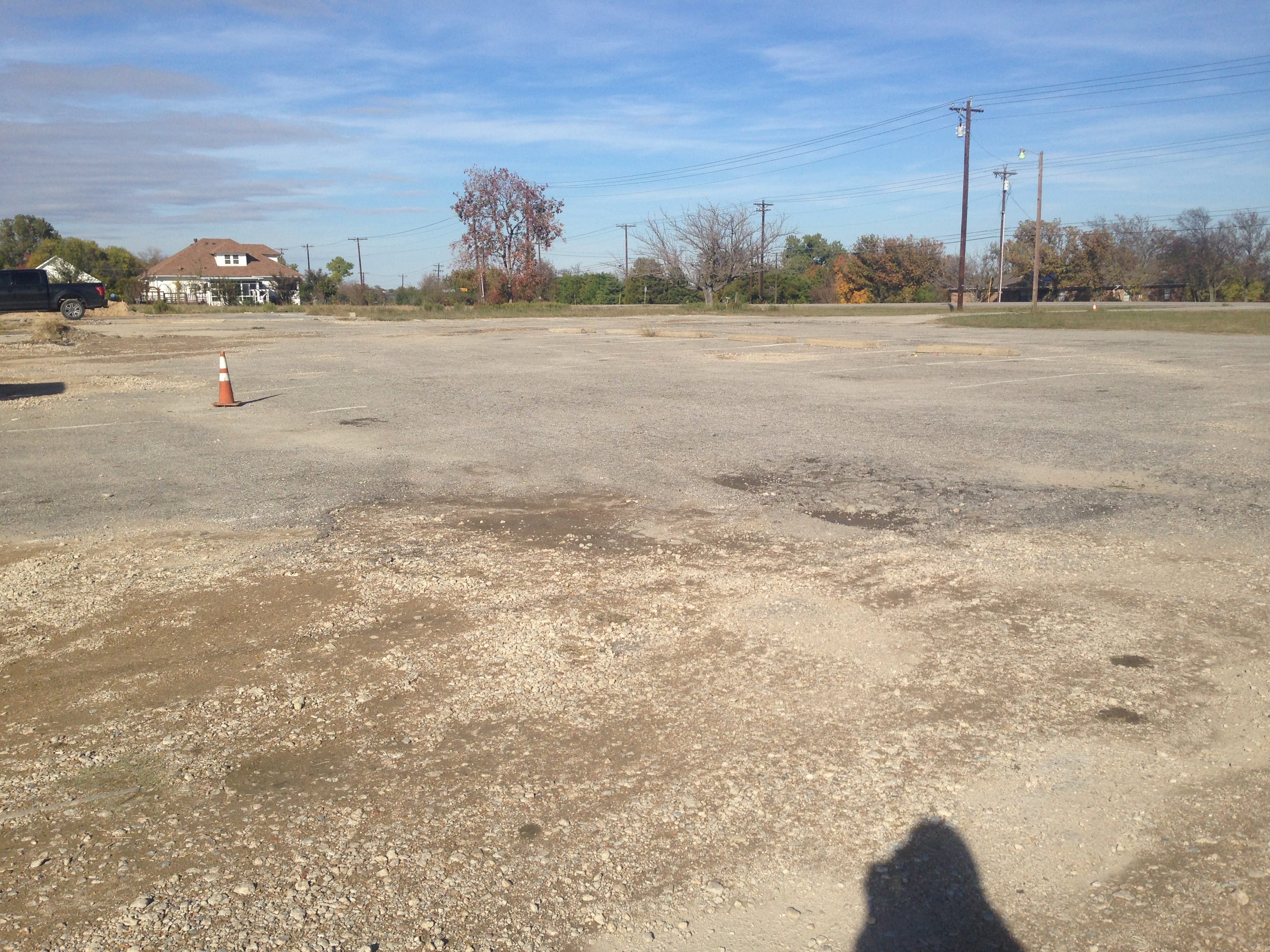 Pantry parking lot needs resurfacing