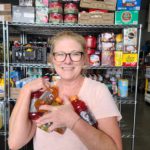 Rebecca volunteers at Amazing Grace Food Pantry