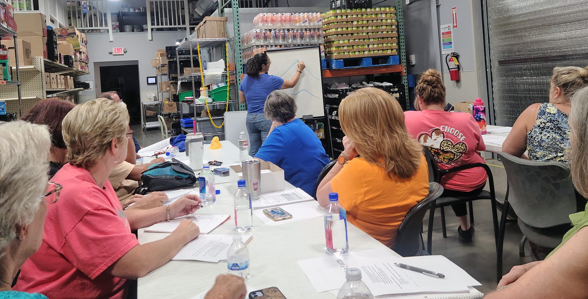 Danielle Girdano teaches nutrition class
